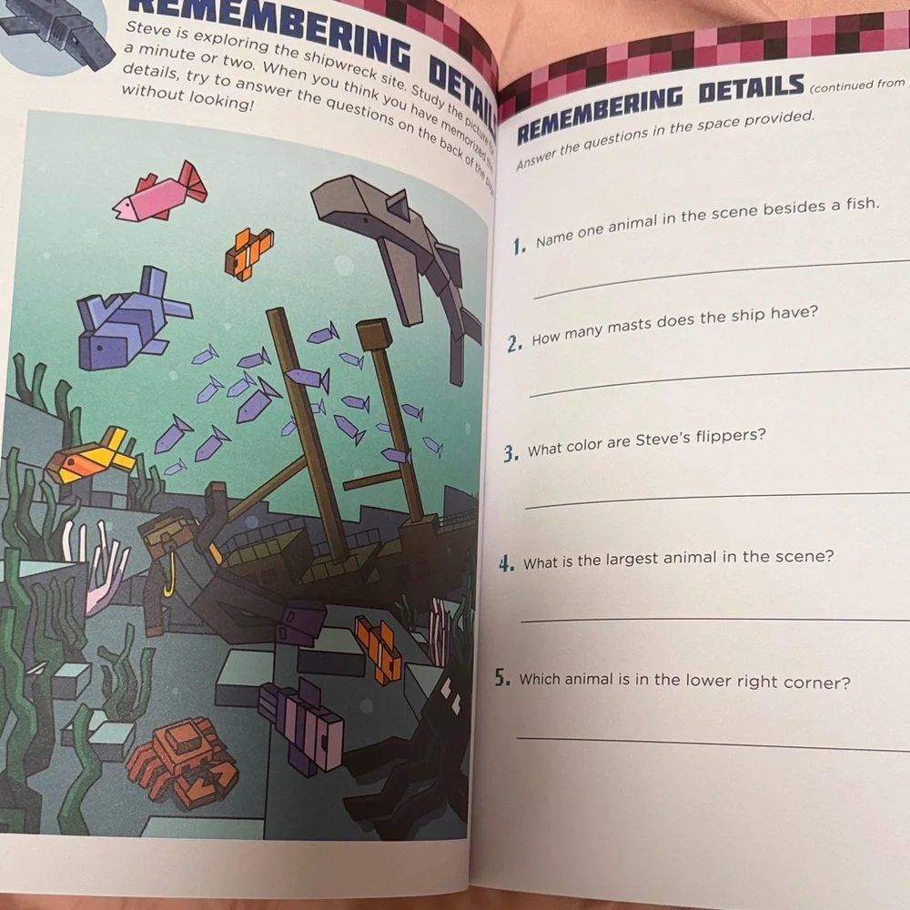 Minecraft Writing and Handwriting Workbook Set - Picture 4 of 5